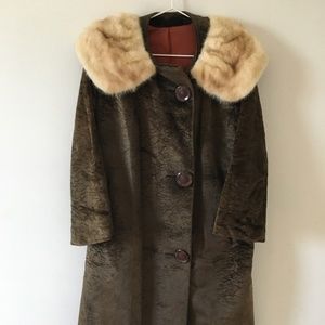 Vintage Fur Trimmed Coat